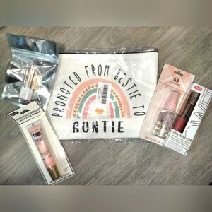 New Aunt Bundle - Promoted to Auntie - Makeup Bag & Makeup Included